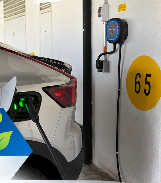 Instalación de cargador para vehículo eléctrico en Manizales